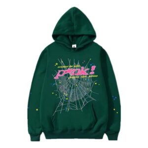 Sp5der 555555Young Thug Green HOODIE