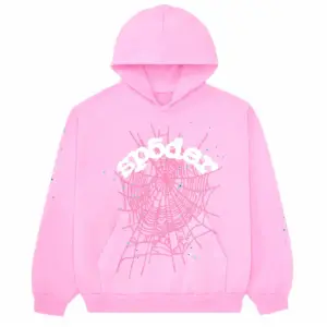 Sp5der OG Web Hoodie Pink