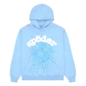 Sp5der Web Hoodie Sky Blue